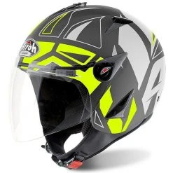 Casque De Moto Airoh JT CONVERT Jet Jaune Mat
