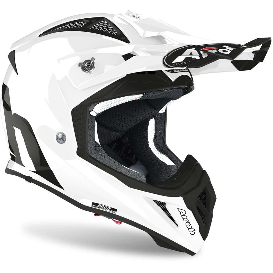 Casque De Moto Cross Enduro En Fibre Airoh AVIATOR ACE Blanc Brillant 4 Casque De Moto Cross Enduro En Fibre Airoh AVIATOR ACE Blanc Brillant – Image 2