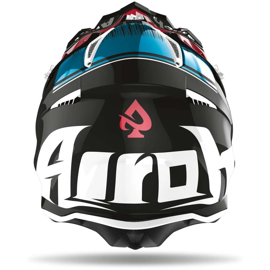 Casque De Moto Cross Enduro En Fibre Airoh AVIATOR ACE Kybon Blue Glossy Red 4 Casque De Moto Cross Enduro En Fibre Airoh AVIATOR ACE Kybon Blue Glossy Red – Image 2