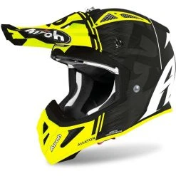 Casque De Moto Cross Enduro En Fibre Airoh AVIATOR ACE Kybon Matt Yellow