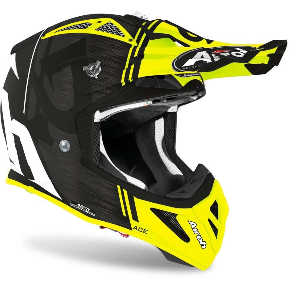 Casque de moto Cross Enduro en fibre Airoh AVIATOR ACE Kybon Matt Yellow Casque De Moto Cross Enduro En Fibre Airoh AVIATOR ACE Kybon Matt Yellow -Airoh boutique casque de moto cross enduro en fibre airoh aviator ace kybon matt yellow 131028