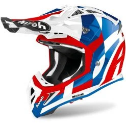 Casque De Moto Cross Enduro En Fibre Airoh AVIATOR ACE Trick Glossy Blue