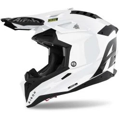 Casque De Moto Cross Enduro En Fibre HPC Airoh AVIATOR 3 Couleur Blanche