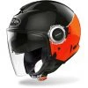 Casque De Moto Double Visière Jet Airoh HELIOS Fluo Black Glossy Orange -Airoh boutique casque de moto double visiere jet airoh helios fluo black glossy orange 130988