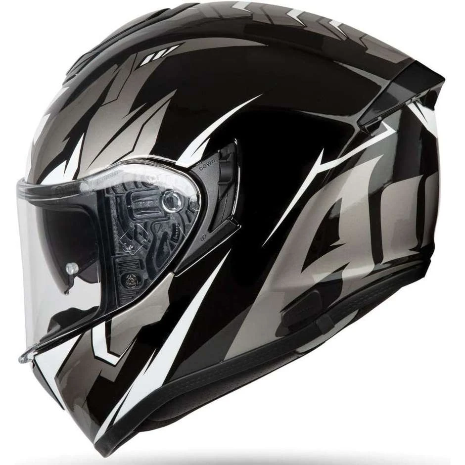 Casque De Moto Intégral Airoh ST 501 BIONIC Glossy White Chrome 4 Casque De Moto Intégral Airoh ST 501 BIONIC Glossy White Chrome – Image 2