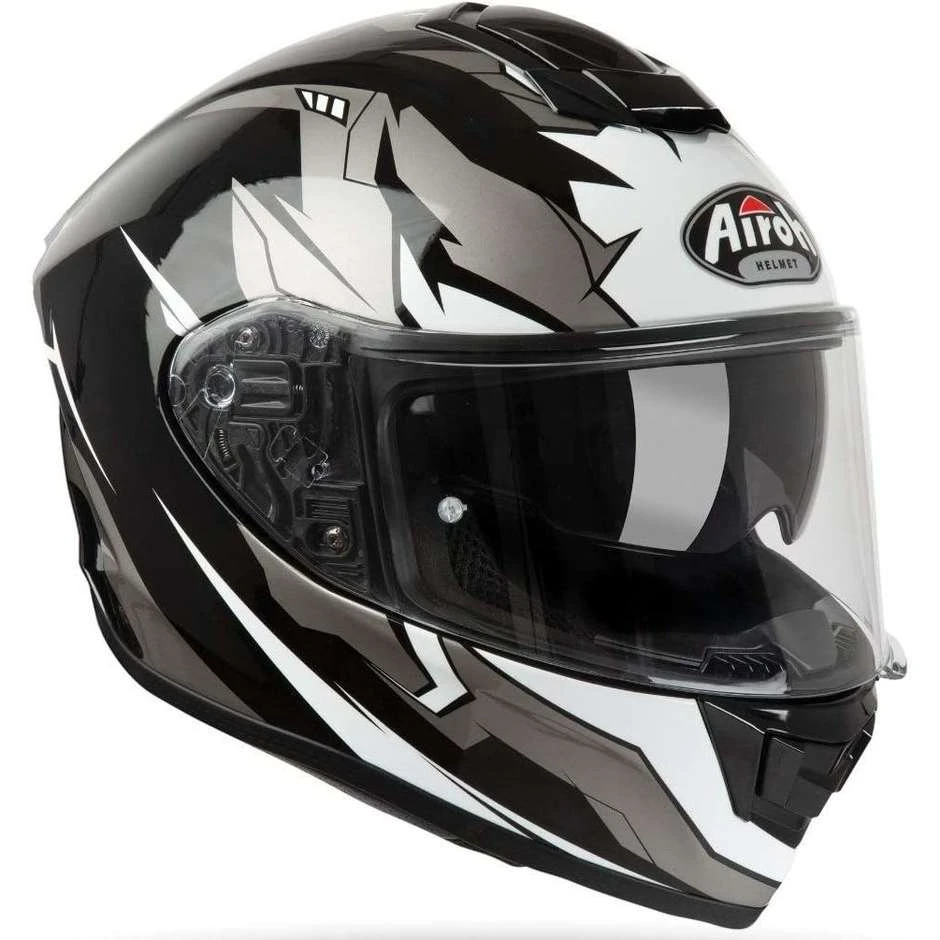 Casque De Moto Intégral Airoh ST 501 BIONIC Glossy White Chrome 6 Casque De Moto Intégral Airoh ST 501 BIONIC Glossy White Chrome – Image 4