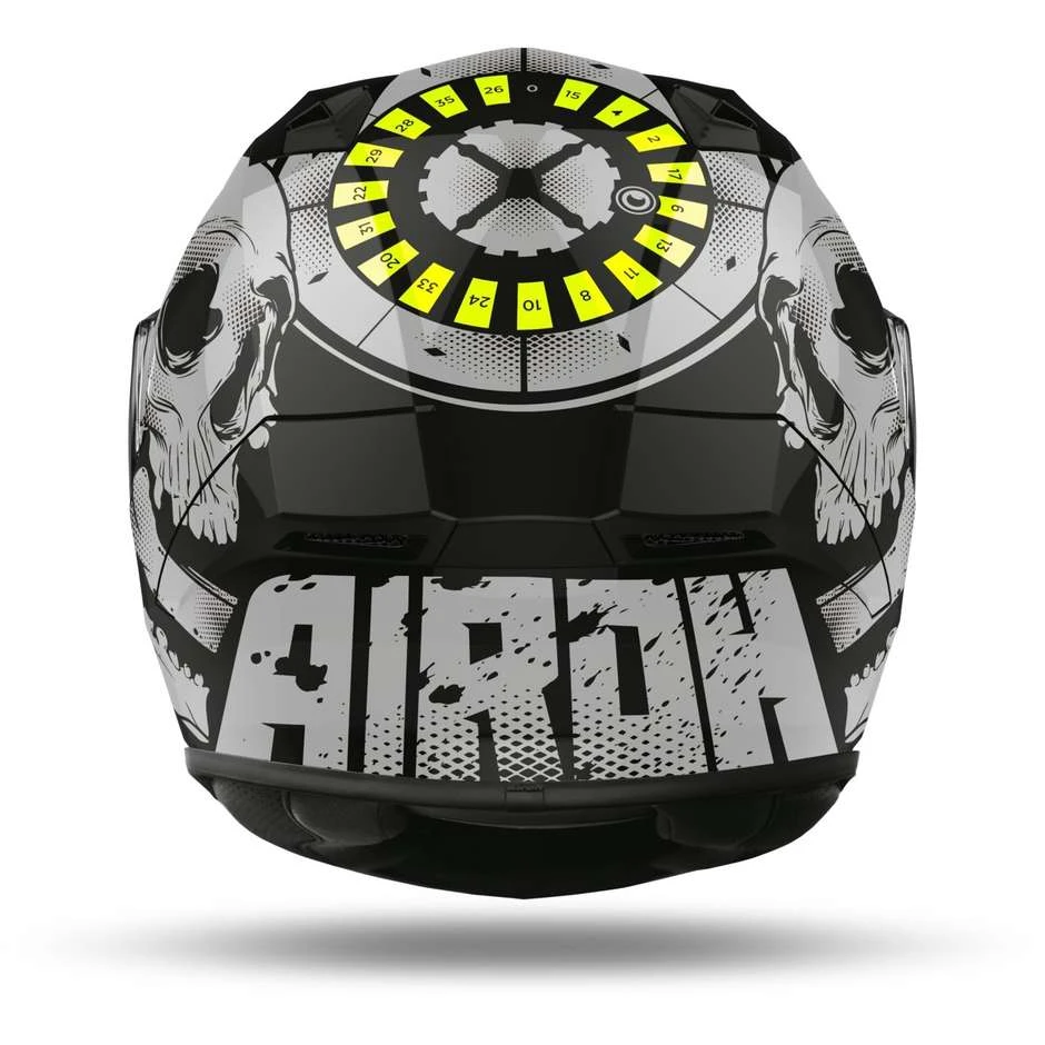 Casque De Moto Intégral Airoh VALOR Akuna Glossy Yellow Fluo 4 Casque De Moto Intégral Airoh VALOR Akuna Glossy Yellow Fluo – Image 2