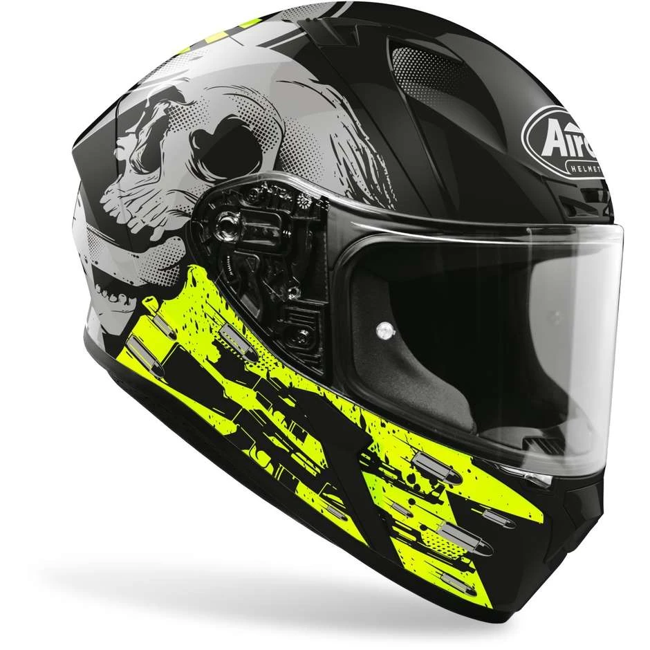 Casque De Moto Intégral Airoh VALOR Akuna Glossy Yellow Fluo 5 Casque De Moto Intégral Airoh VALOR Akuna Glossy Yellow Fluo – Image 3