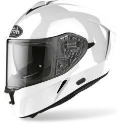 Casque De Moto Intégral Double Visière Airoh SPARK Couleur Blanc Brillant
