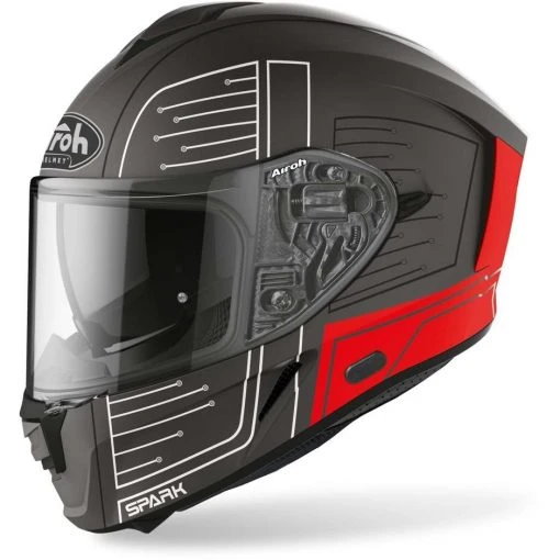 Casque De Moto Intégral Double Visière Airoh SPARK Cyrcuit Matt Red 8 Casque De Moto Intégral Double Visière Airoh SPARK Cyrcuit Matt Red -Airoh boutique casque de moto integral double visiere airoh spark cyrcuit matt red 131106