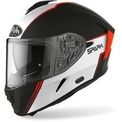Casque De Moto Intégral Double Visière Airoh SPARK Flow Matt Orange