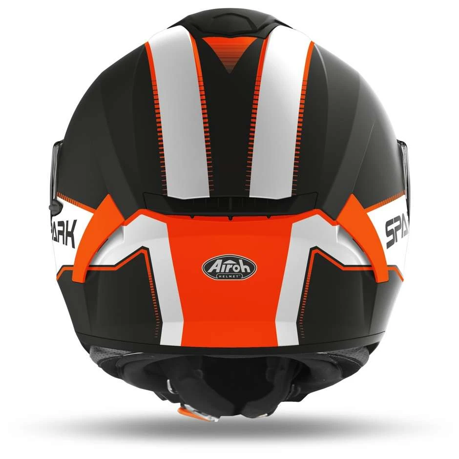 Casque De Moto Intégral Double Visière Airoh SPARK Flow Matt Orange 4 Casque De Moto Intégral Double Visière Airoh SPARK Flow Matt Orange – Image 2