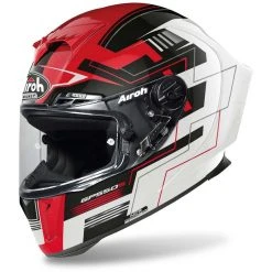 Casque De Moto Intégral En Fibre Airoh GP550 S Challenge Glossy Red
