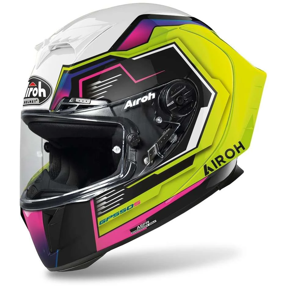Casque De Moto Intégral En Fibre Airoh GP550 S Rush Multicolor 3 Casque De Moto Intégral En Fibre Airoh GP550 S Rush Multicolor