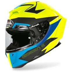 Casque De Moto Intégral En Fibre Airoh GP550 S Vektor Bleu Mat