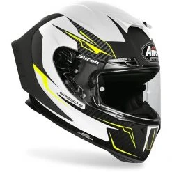Casque De Moto Intégral En Fibre Airoh GP550 S Venom Matt White -Airoh boutique casque de moto integral en fibre airoh gp550 s venom matt white 122725