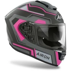 Casque De Moto Intégral En Fibre Airoh ST 501 Carré Rose Mat -Airoh boutique casque de moto integral en fibre airoh st 501 carre rose mat 132036