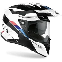 Casque De Moto Intégral On-Off Touring Airoh COMMANDER Skill Glossy White -Airoh boutique casque de moto integral on off touring airoh commander skill glossy white 131919