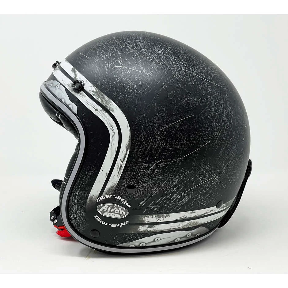 Casque de moto Jet Custom Airoh Garage Raw Matt avec des lunettes Casque De Moto Jet Custom Airoh Garage Raw Matt Avec Des Lunettes -Airoh boutique casque de moto jet custom airoh garage raw matt avec des lunettes 114454