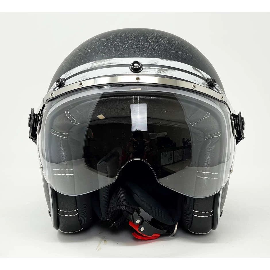 Casque de moto Jet Custom Airoh Garage Raw Matt avec des lunettes Casque De Moto Jet Custom Airoh Garage Raw Matt Avec Des Lunettes -Airoh boutique casque de moto jet custom airoh garage raw matt avec des lunettes 114458