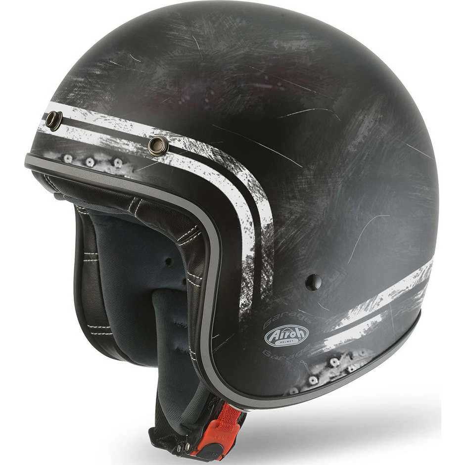 Casque de moto Jet Custom Airoh Garage Raw Matt avec des lunettes Casque De Moto Jet Custom Airoh Garage Raw Matt Avec Des Lunettes -Airoh boutique casque de moto jet custom airoh garage raw matt avec des lunettes 139135