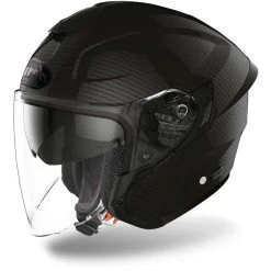 Casque De Moto Jet In HPC Double Visor Airoh H.20 Color Matt Black
