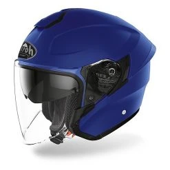 Casque De Moto Jet In HPC Double Visor Airoh H.20 Matt Blue Color