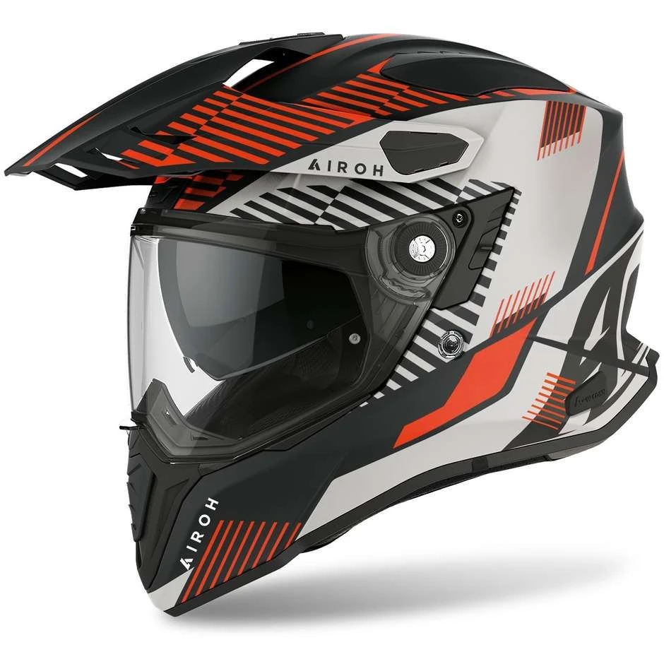 Casque Intégral Moto On-Off Touring Airoh COMMANDER Boost Orange Mat 3 Casque Intégral Moto On-Off Touring Airoh COMMANDER Boost Orange Mat