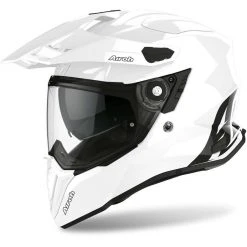 Casque Intégral ON-Off Moto Touring Airoh COMMANDER Couleur Blanc Brillant