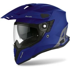 Casque Intégral On-Off Moto Touring Airoh COMMANDER Matt Blue Color