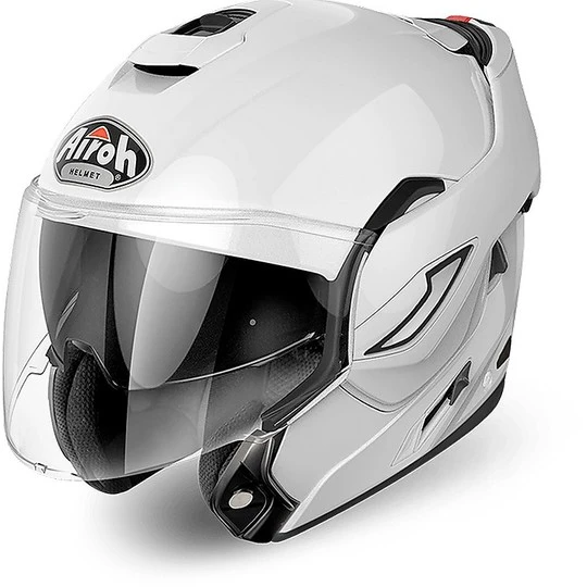 Casque Modulable Flip UP Motorcycle Airoh REV 19 COLOR Glossy White 8 Casque Modulable Flip UP Motorcycle Airoh REV 19 COLOR Glossy White – Image 6