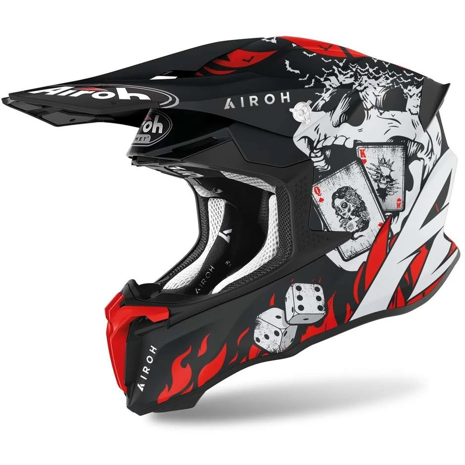 Casque Moto Cross Enduro Airoh TWIST 2.0 Hell Matt 3 Casque Moto Cross Enduro Airoh TWIST 2.0 Hell Matt