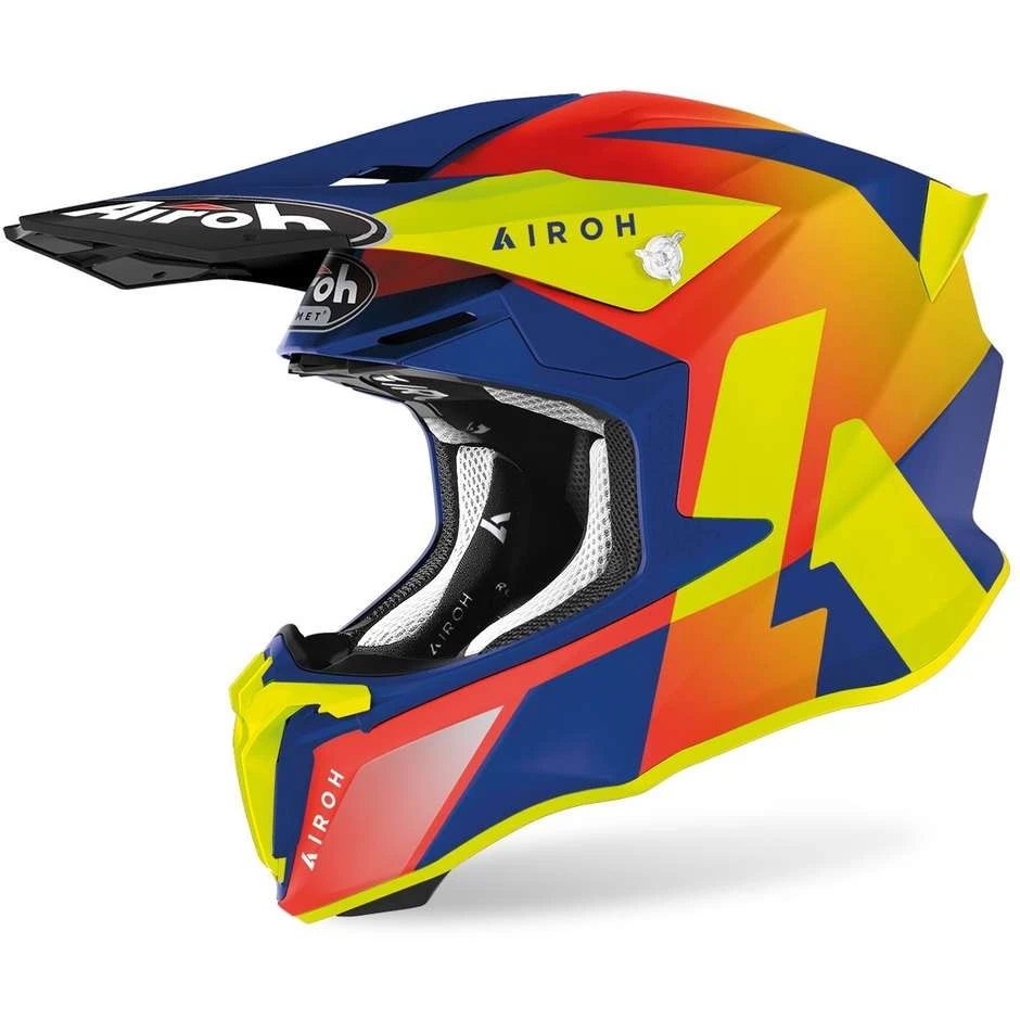 Casque Moto Cross Enduro Airoh TWIST 2.0 Lift Bleu Mat 3 Casque Moto Cross Enduro Airoh TWIST 2.0 Lift Bleu Mat