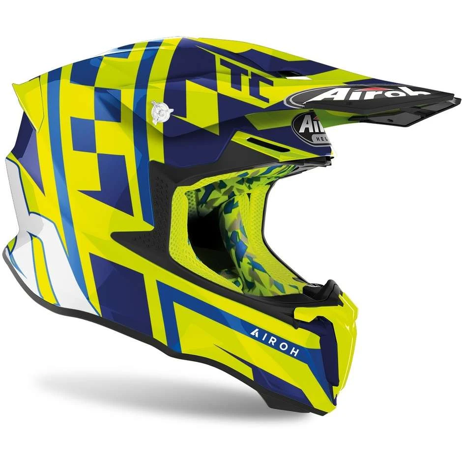 Casque Moto Cross Enduro Airoh TWIST 2.0 TC21 Jaune Brillant 5 Casque Moto Cross Enduro Airoh TWIST 2.0 TC21 Jaune Brillant – Image 3