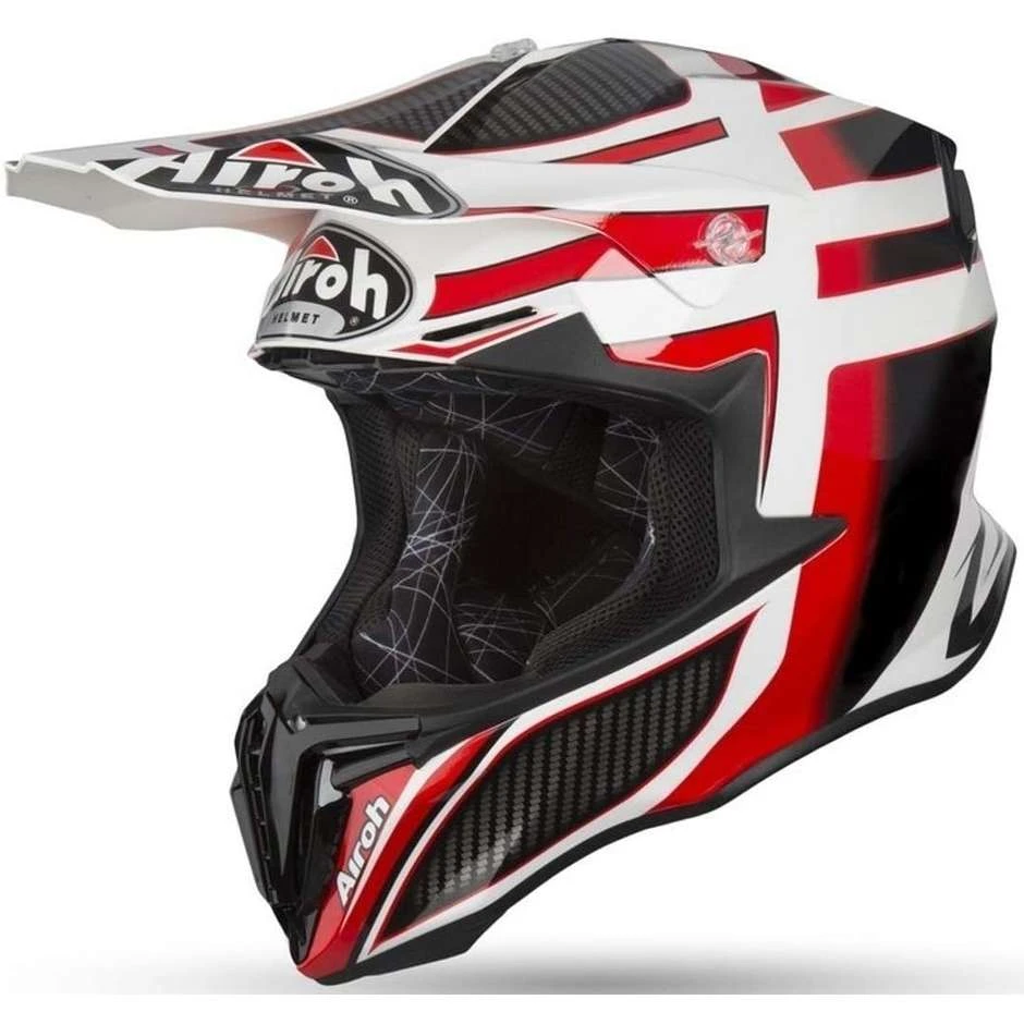 Casque Moto Cross Enduro Airoh Twist SHADING Glossy Red 3 Casque Moto Cross Enduro Airoh Twist SHADING Glossy Red