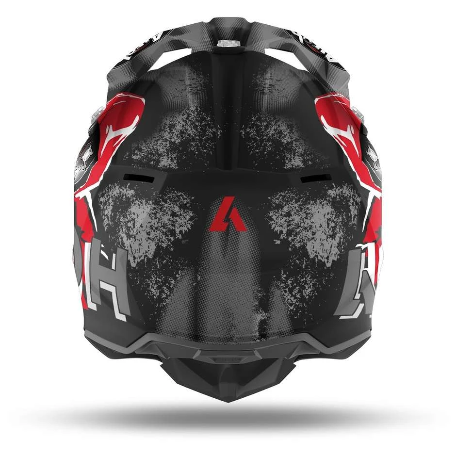 Casque Moto Cross Enduro Airoh WRAAP Alien Rouge Mat 4 Casque Moto Cross Enduro Airoh WRAAP Alien Rouge Mat – Image 2