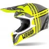 Casque Moto Cross Enduro Airoh WRAAP Broken Matt Yellow -Airoh boutique casque moto cross enduro airoh wraap broken matt yellow 132328