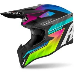 Casque Moto Cross Enduro Airoh WRAAP Prism Opaque