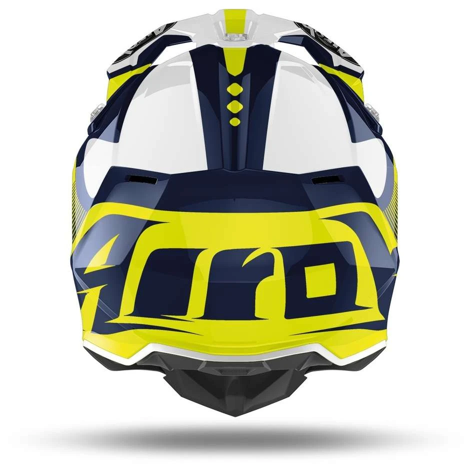 Casque Moto Cross Enduro Airoh WRAAP Raze Bleu Brillant 4 Casque Moto Cross Enduro Airoh WRAAP Raze Bleu Brillant – Image 2