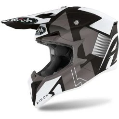 Casque Moto Cross Enduro Airoh WRAAP Raze Noir Mat