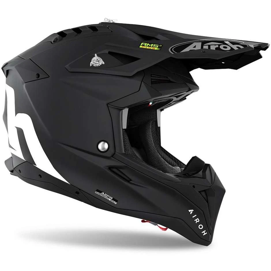 Casque Moto Cross Enduro En Fibre HPC Airoh AVIATOR 3 Couleur Noir Mat 5 Casque Moto Cross Enduro En Fibre HPC Airoh AVIATOR 3 Couleur Noir Mat – Image 3