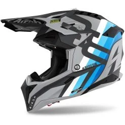 Casque Moto Cross Enduro En Fibre HPC Airoh AVIATOR 3 Rainbow Matt Anthracite