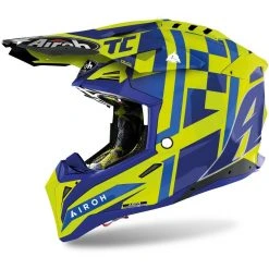 Casque Moto Cross Enduro En Fibre HPC Airoh AVIATOR 3 TC21 Brillant