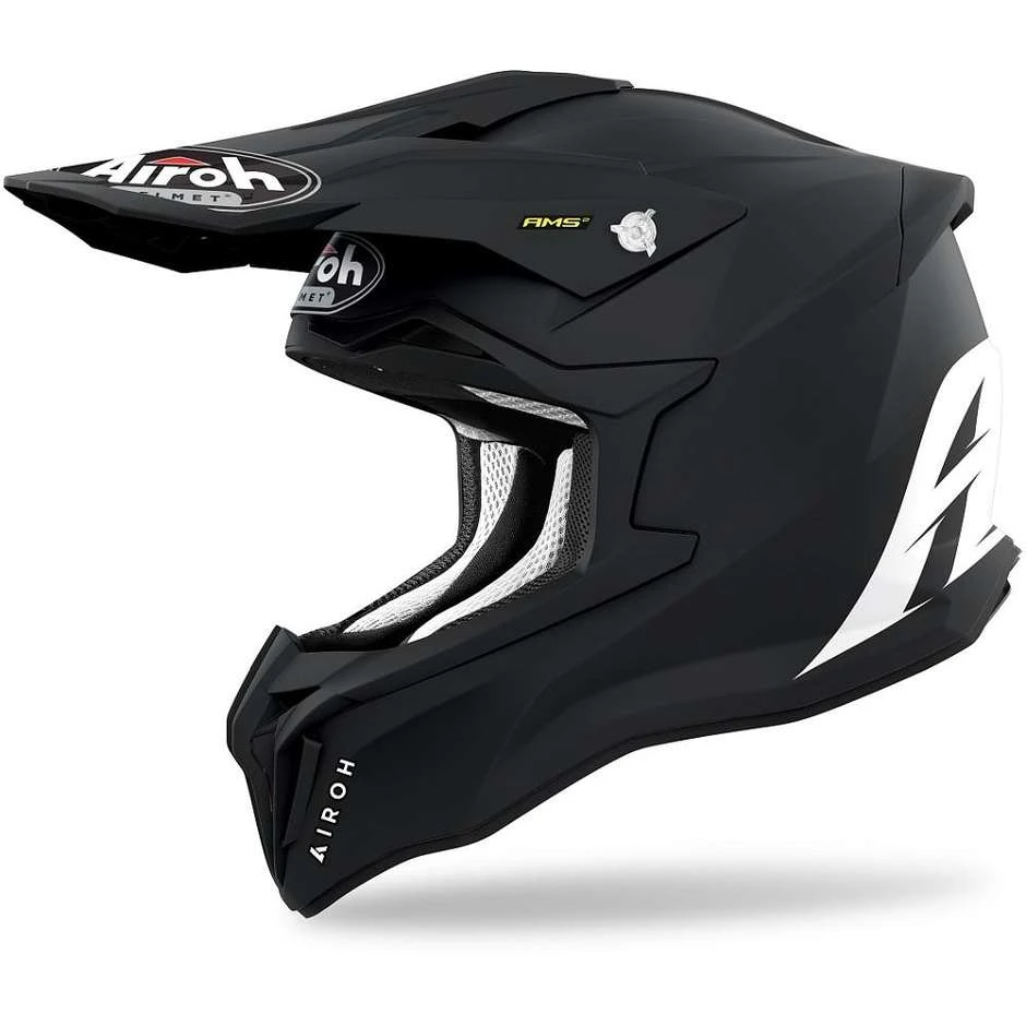 Casque Moto Cross Enduro En Fibre HPC Airoh STRYCKER Couleur Noir Mat 3 Casque Moto Cross Enduro En Fibre HPC Airoh STRYCKER Couleur Noir Mat