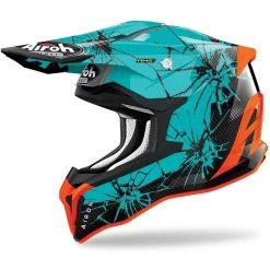 Casque Moto Cross Enduro En Fibre HPC Airoh STRYCKER Glossy Crack