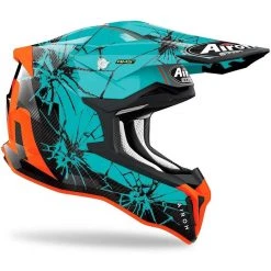 Casque Moto Cross Enduro En Fibre HPC Airoh STRYCKER Glossy Crack -Airoh boutique casque moto cross enduro en fibre hpc airoh strycker glossy crack 107274