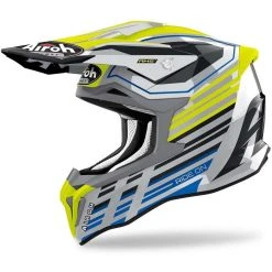Casque Moto Cross Enduro En Fibre HPC Airoh STRYCKER Shaded Glossy Yellow