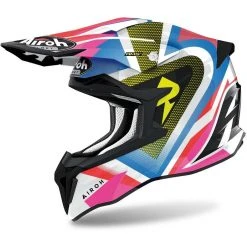 Casque Moto Cross Enduro En Fibre HPC Airoh STRYCKER Voir Brillant