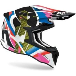 Casque Moto Cross Enduro En Fibre HPC Airoh STRYCKER Voir Brillant -Airoh boutique casque moto cross enduro en fibre hpc airoh strycker voir brillant 132042
