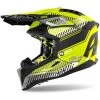 Casque Moto Cross Enduro En HPC Airoh Fibre AVIATOR 3 Wave Jaune Mat -Airoh boutique casque moto cross enduro en hpc airoh fibre aviator 3 wave jaune mat 107316
